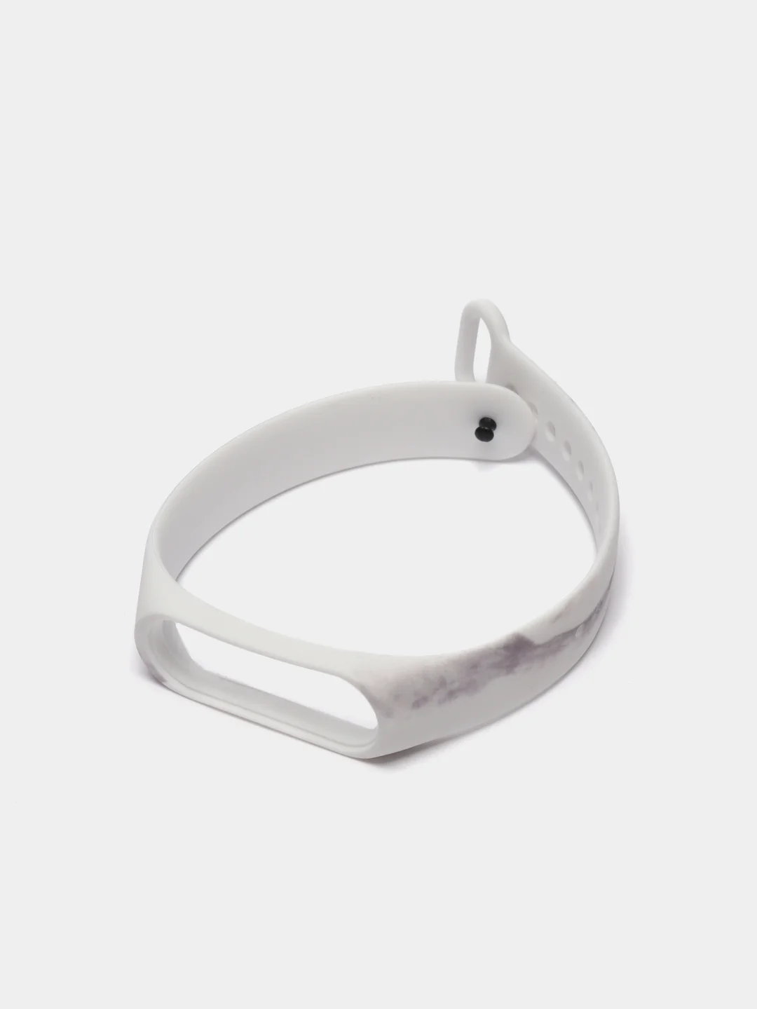 Серый ремешок для Xiaomi mi band 3 / 4 / 5 / 6 / 7  силиконовый мраморный сяоми ми банд фитнес