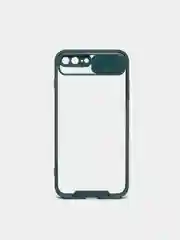 Морской чехол iPhone 7 Plus, 8+ пластиковый, прозрачный, с защитой камеры