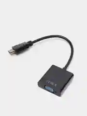 Черный переходник-адаптер из HDMI в VGA, с аудиовыходом и без