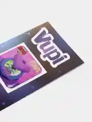 Светло-оранжевый 3d-стикеры, наклейки на телефон "Brawl Stars"