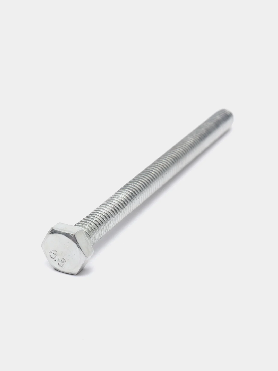 Болт с шестигранной головкой ТУНДРА krep, DIN933, М6х80, к.п. 8.8, цинк, 2 штуки