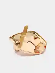 Застёжка для сумки, 3,3 х 3 см, цвет золотой