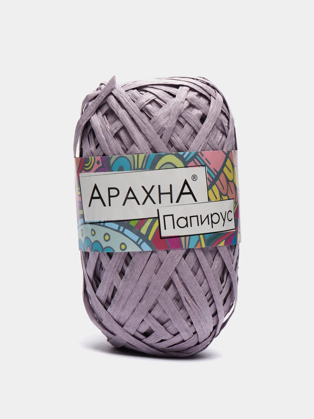 Сиреневый пряжа Arachna "Papyrus" рафия
