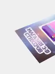 Светло-жёлтый 3d-стикеры, наклейки на телефон "Brawl Stars"