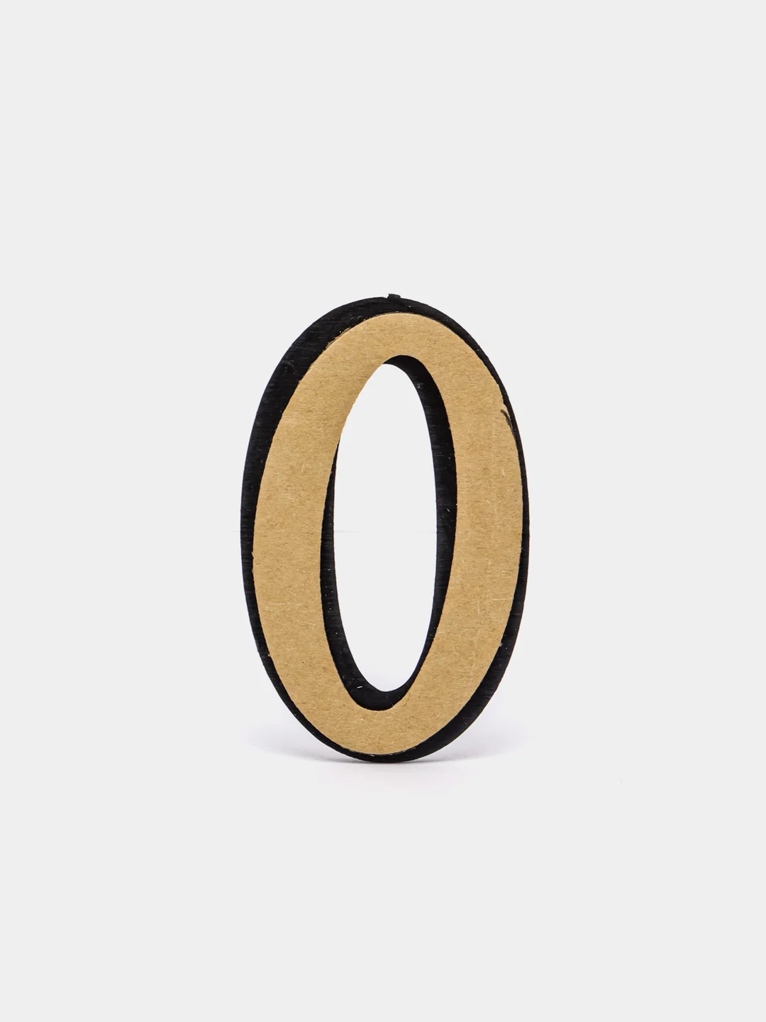 Цифра на дверь, номер дверной "0" на клеевой основе, 50 мм