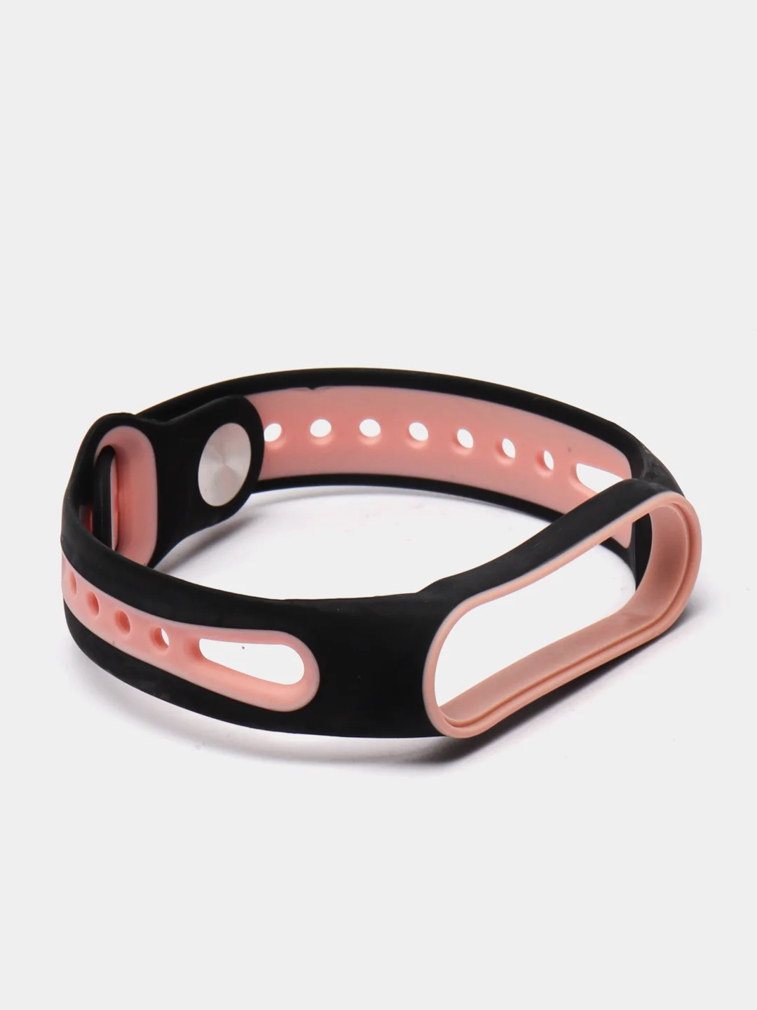Розовый силиконовый ремешок спортивный для Xiaomi Mi Band 3 / 4 / 5/ 6