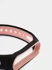 Розовый силиконовый ремешок спортивный для Xiaomi Mi Band 3 / 4 / 5/ 6