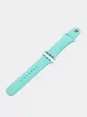 Голубой силиконовый ремешок для Apple Watch 3, 4, 5, 6, 7, SE на 38/42/40/44