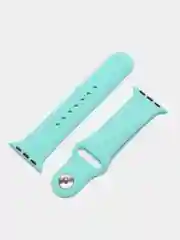 Голубой силиконовый ремешок для Apple Watch 3, 4, 5, 6, 7, SE на 38/42/40/44