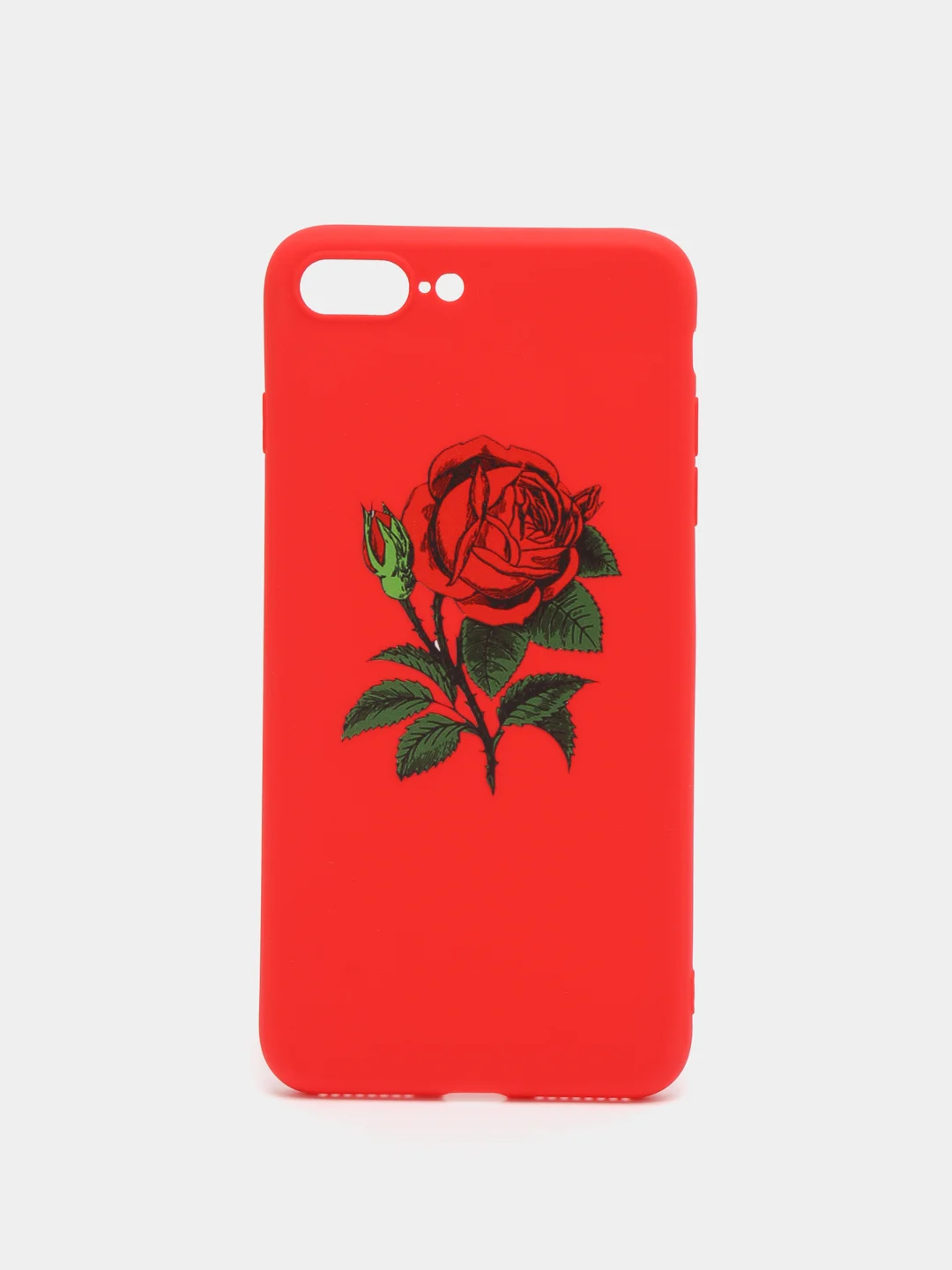 Красный чехол с розой, чехол для iPhone 6+, 6s+, 7+, 8+, X, XS, XS max