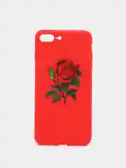 Красный чехол с розой, чехол для iPhone 6+, 6s+, 7+, 8+, X, XS, XS max