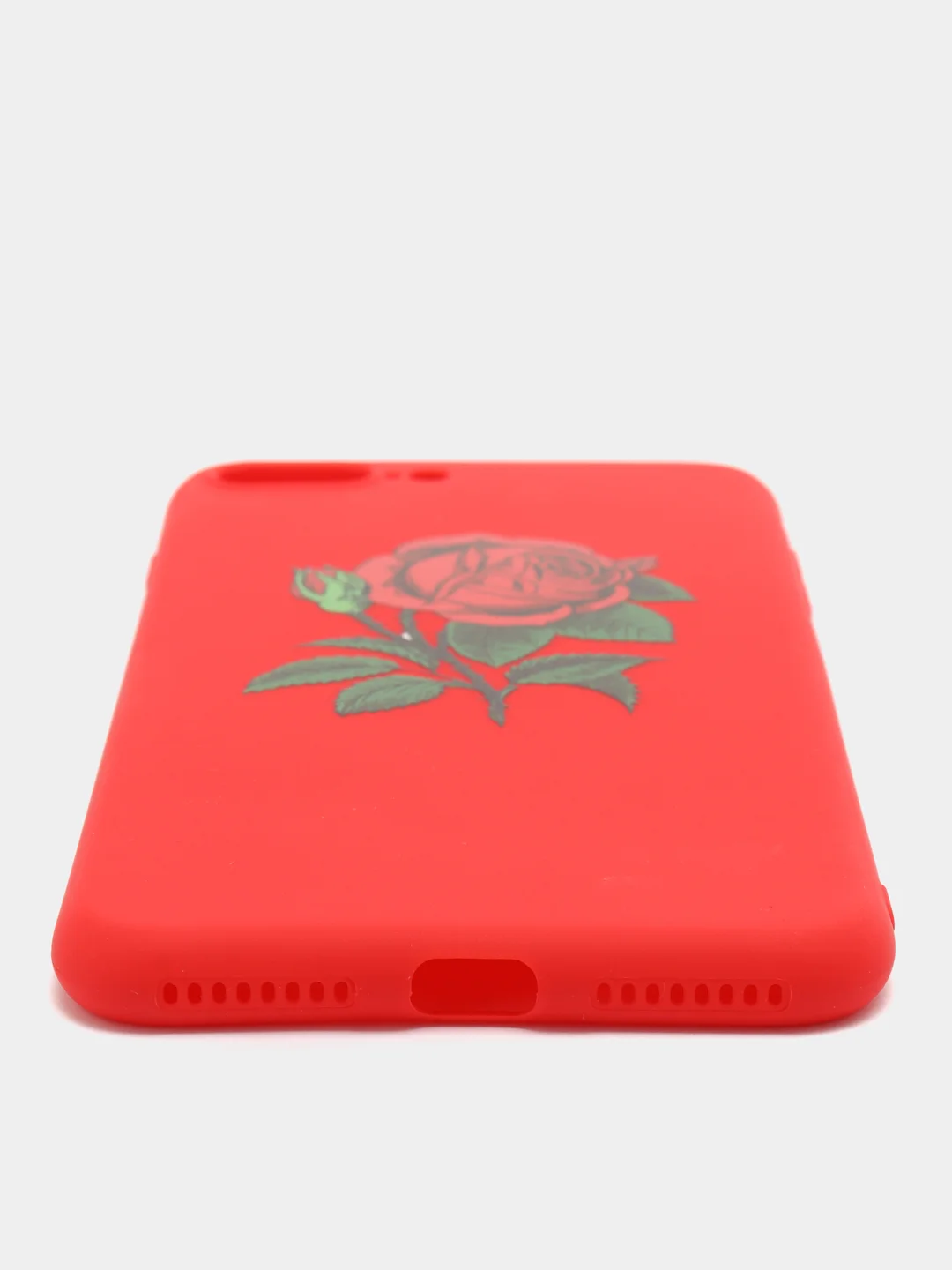 Красный чехол с розой, чехол для iPhone 6+, 6s+, 7+, 8+, X, XS, XS max
