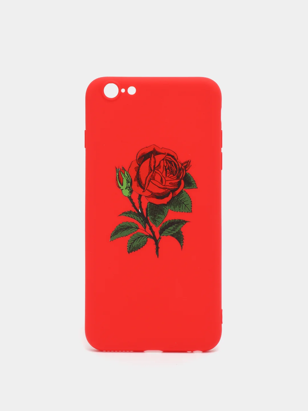 Красный чехол с розой, чехол для iPhone 6+, 6s+, 7+, 8+, X, XS, XS max