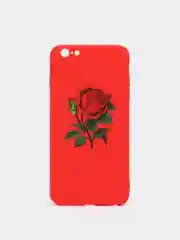 Красный чехол с розой, чехол для iPhone 6+, 6s+, 7+, 8+, X, XS, XS max