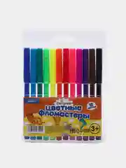 Фломастеры, 12 цветов, вентилируемый колпачок, блистер