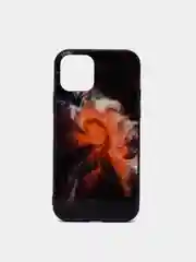 Черный чехол для Apple iPhone 11 Pro, закаленное стекло с рисунком