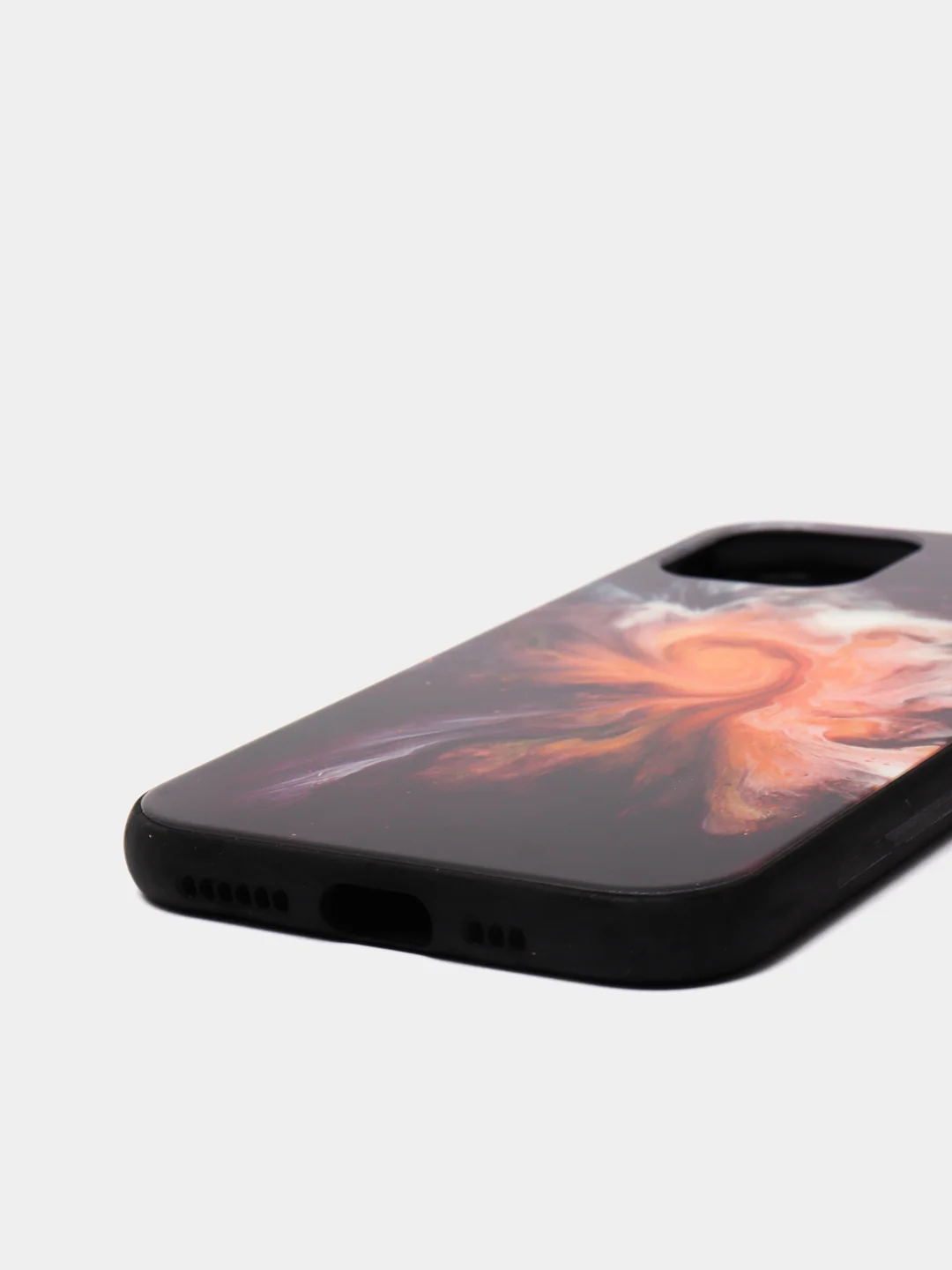 Черный чехол для Apple iPhone 11 Pro, закаленное стекло с рисунком