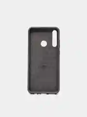 Серый чехол Huawei Y6p имитация вставок под карбон