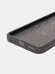 Серый чехол Huawei Y6p имитация вставок под карбон