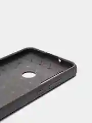 Серый чехол Huawei Y6p имитация вставок под карбон