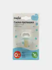 Соска-пустышка латексная классическая MEPSI 0+мес 0372