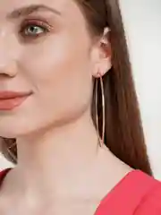 Золотой серьги-кольца