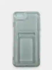 Прозрачный чехол противоударный для iPhone 7 Plus / 8 Plus, прозрачный, с карманом для карты