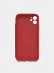 Чехол силиконовый со стеклянной панелью для iPhone 11