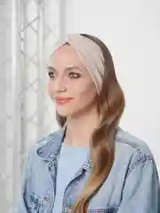 Бежевый повязка на голову