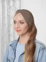 Коричневый повязка на голову