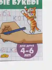 Прописи Учимся писать печатные буквы, для детей 4-6 лет, Бортникова Е (У187194)