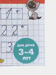 Прописи Учимся писать цифры, для детей 3-4 лет. Бортникова Е (У187196)