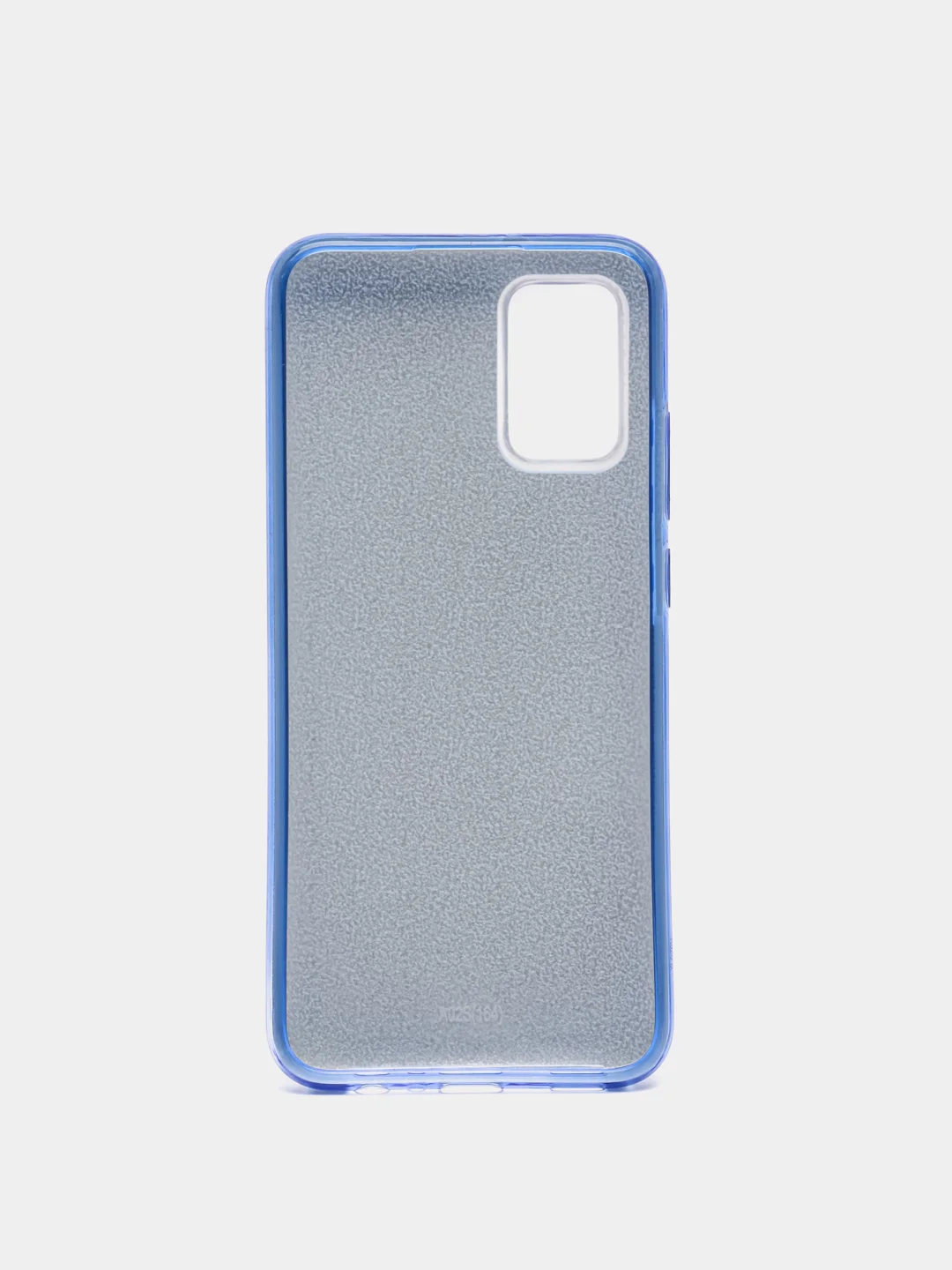 Синий чехол силиконовый с блестками для Samsung Galaxy A02S Противоударный чехол