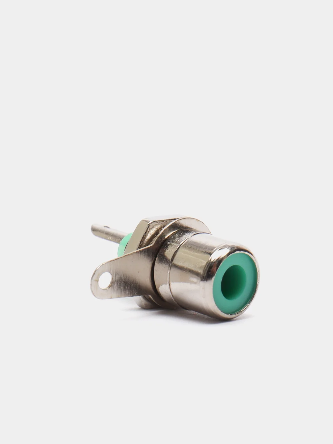 Разъем RCA гнездо тюльпан на корпус RP-1 зеленый
