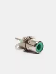 Разъем RCA гнездо тюльпан на корпус RP-1 зеленый