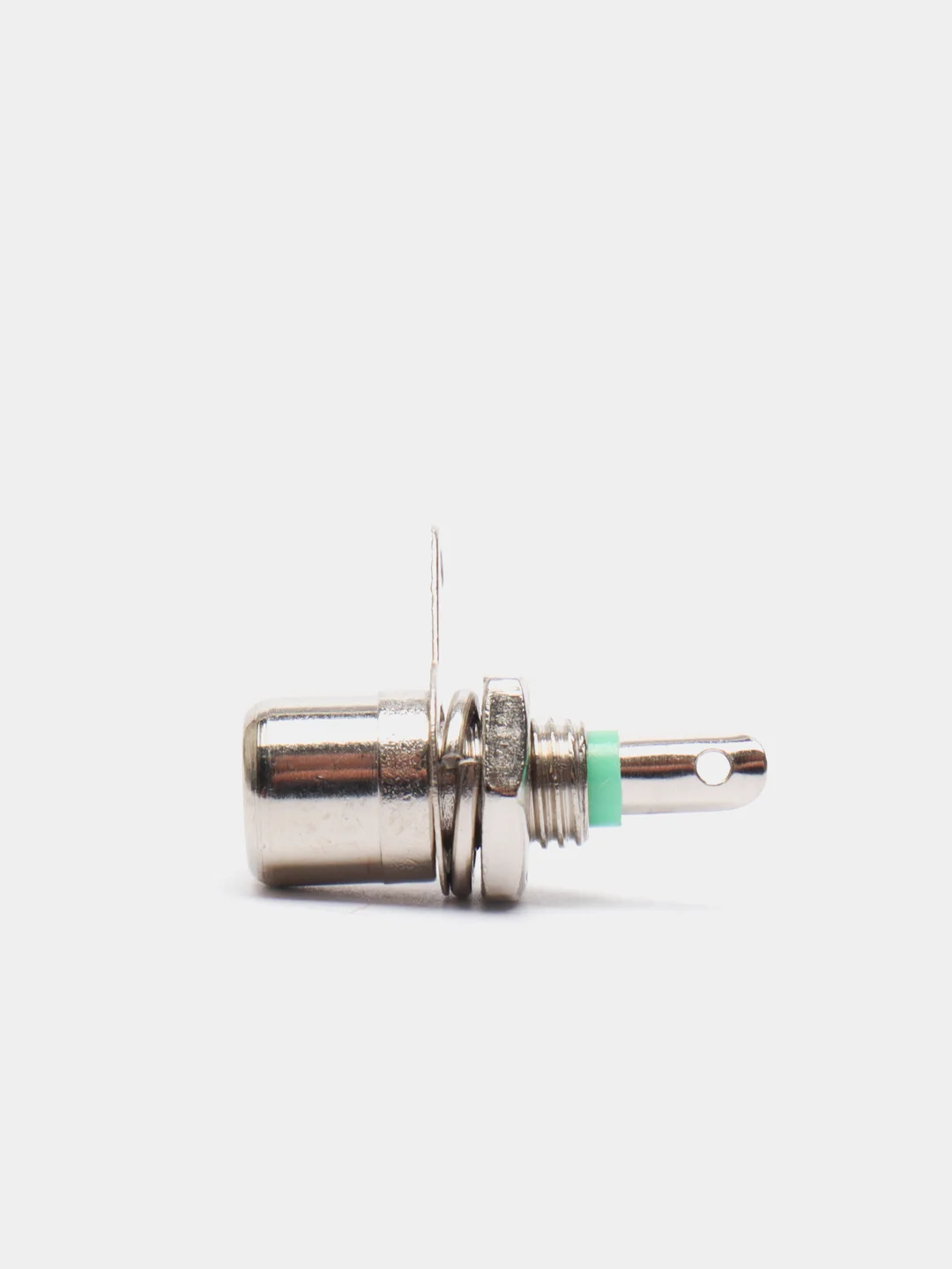 Разъем RCA гнездо тюльпан на корпус RP-1 зеленый