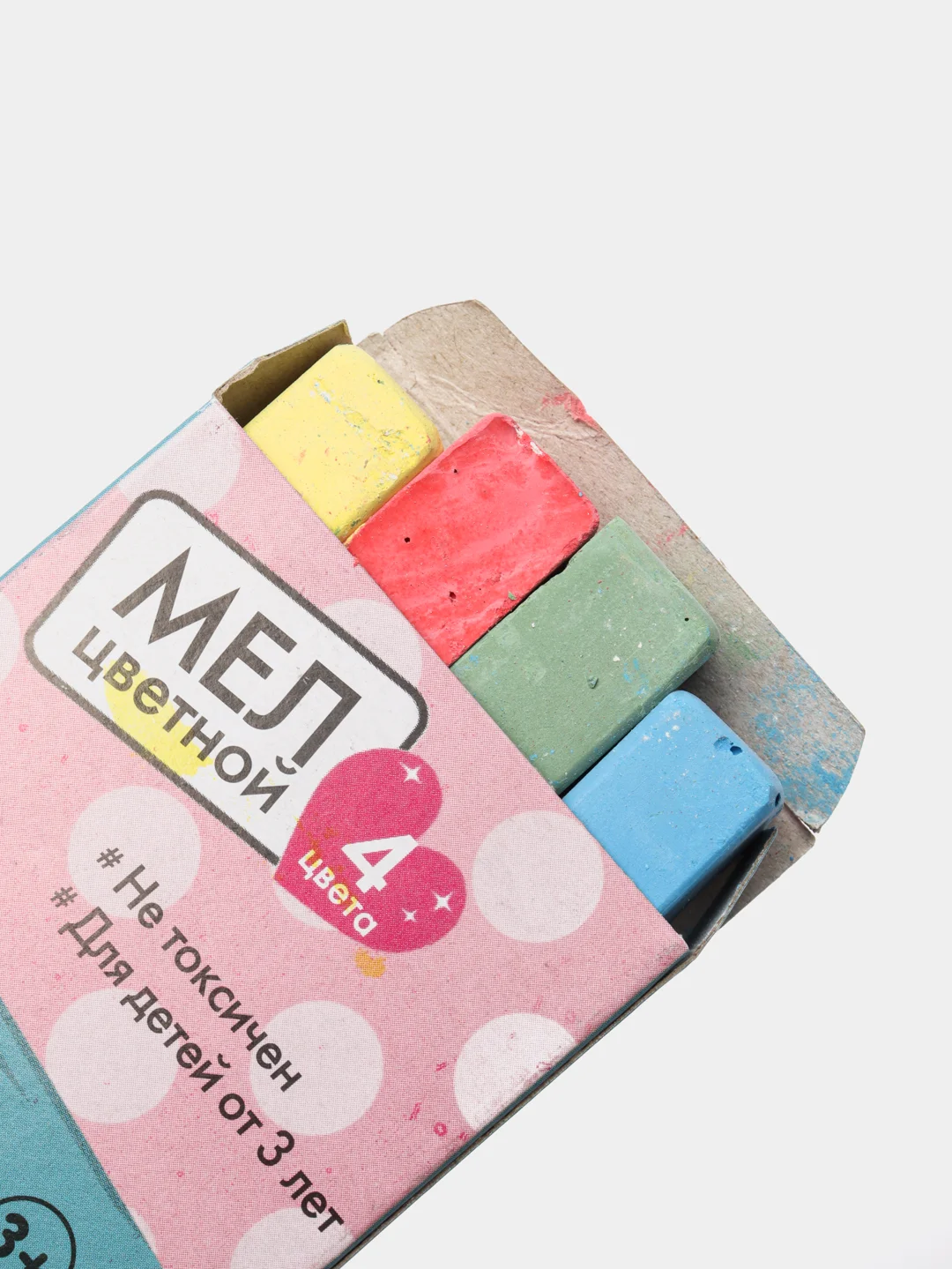 Морской набор мелков , 4 цвета, 8,5*5,5 см