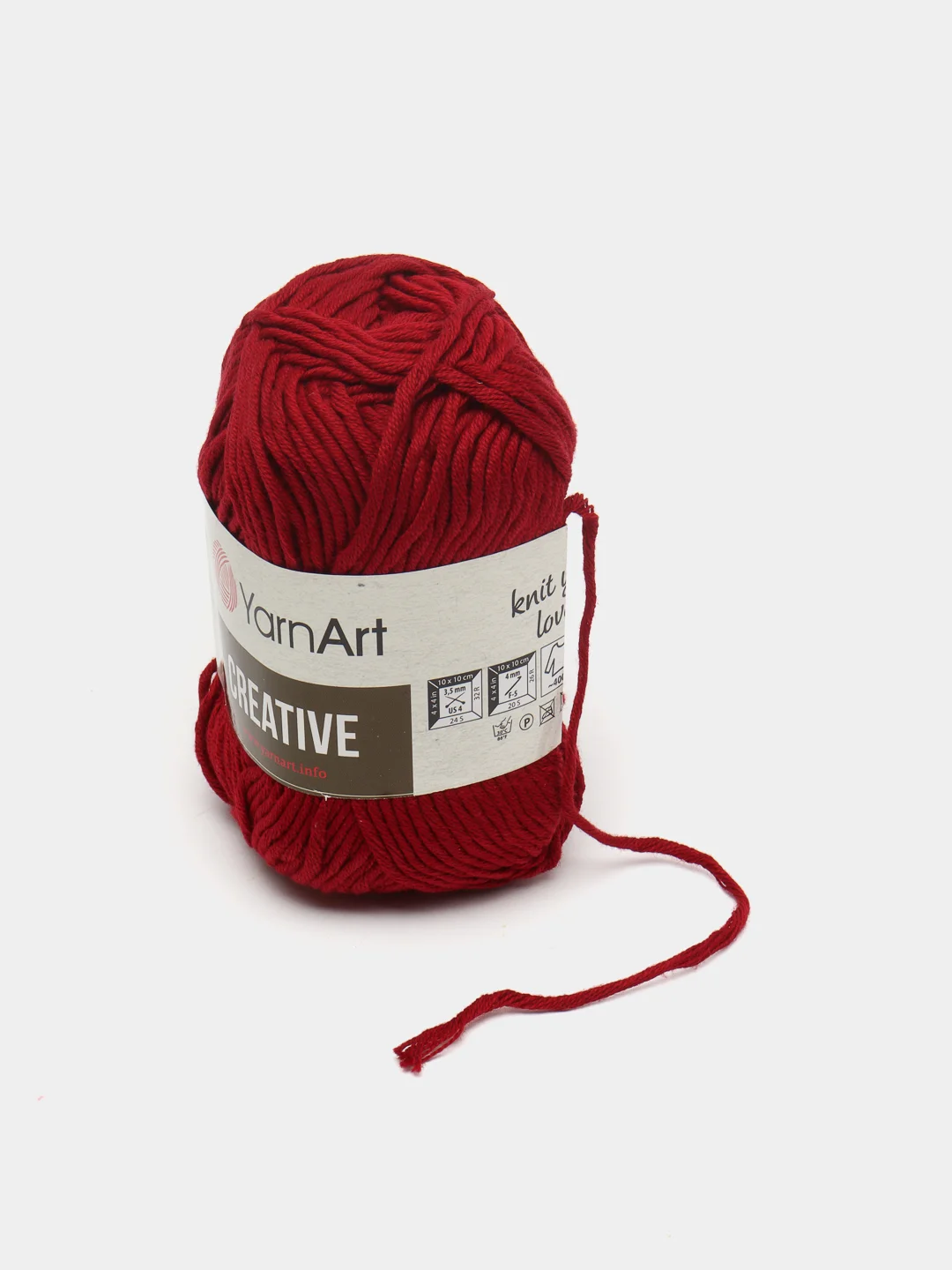 Бирюзовый пряжа YarnArt Creative, 50 г, 85 м, 100% хлопок
