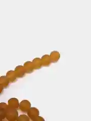 Карамельный бусины матовые стеклянные