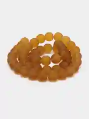 Карамельный бусины матовые стеклянные
