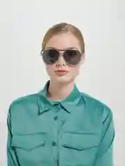 Серебряный солнцезащитные очки, 6 цвета