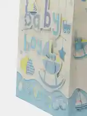 Пакет подарочный, " С новорожденной" блеск 3Dаппликация, плотный картон  42*31*12 см