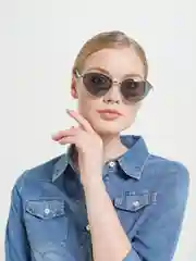 Серебряный солнцезащитные очки