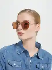 Золотой солнцезащитные очки