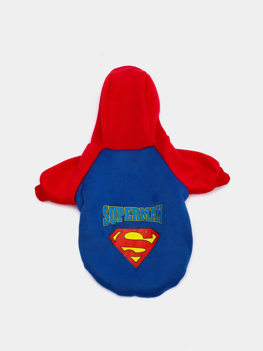 Синий толстовка "Superman" с капюшоном, для собак и кошек
