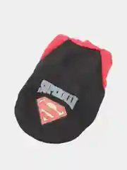 Черный толстовка "Superman" с капюшоном, для собак и кошек