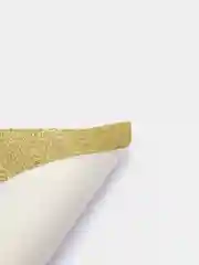 Золотой кожзам с мелкими блестками искуственная кожа для бантиков