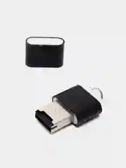 Черный металлический картридер для карт памяти micro SD, до 512 GB