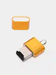 Золотой металлический картридер для карт памяти micro SD, до 512 GB