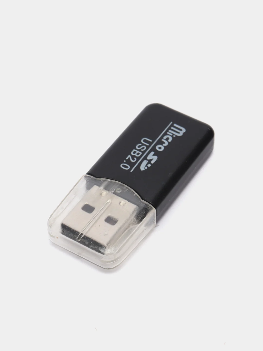 Оранжевый картридер для карт памяти формата micro SD до 512 Gb